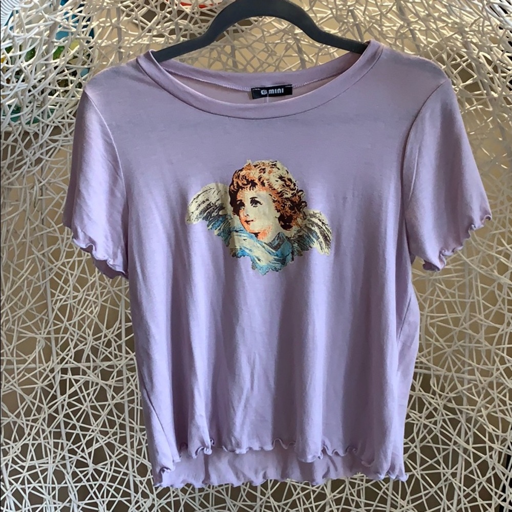 🤍💜Rare Find💜🤍 Cherub Lavender 90’s Crop Top